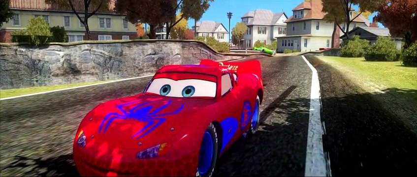 The Amazing Spider-Man with his Spiderman McQueen Cars & Hulk with his Green Lightning McQueen Cars! , HD online free 2016