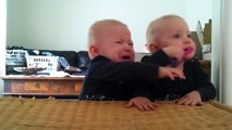 Twins fighting over a toothbrush Funny
