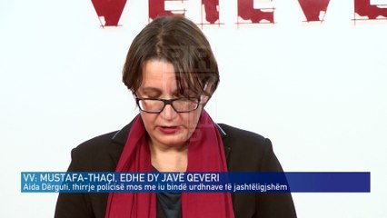 VV MUSTAFA-THAÇI, EDHE DY JAVË QEVERI