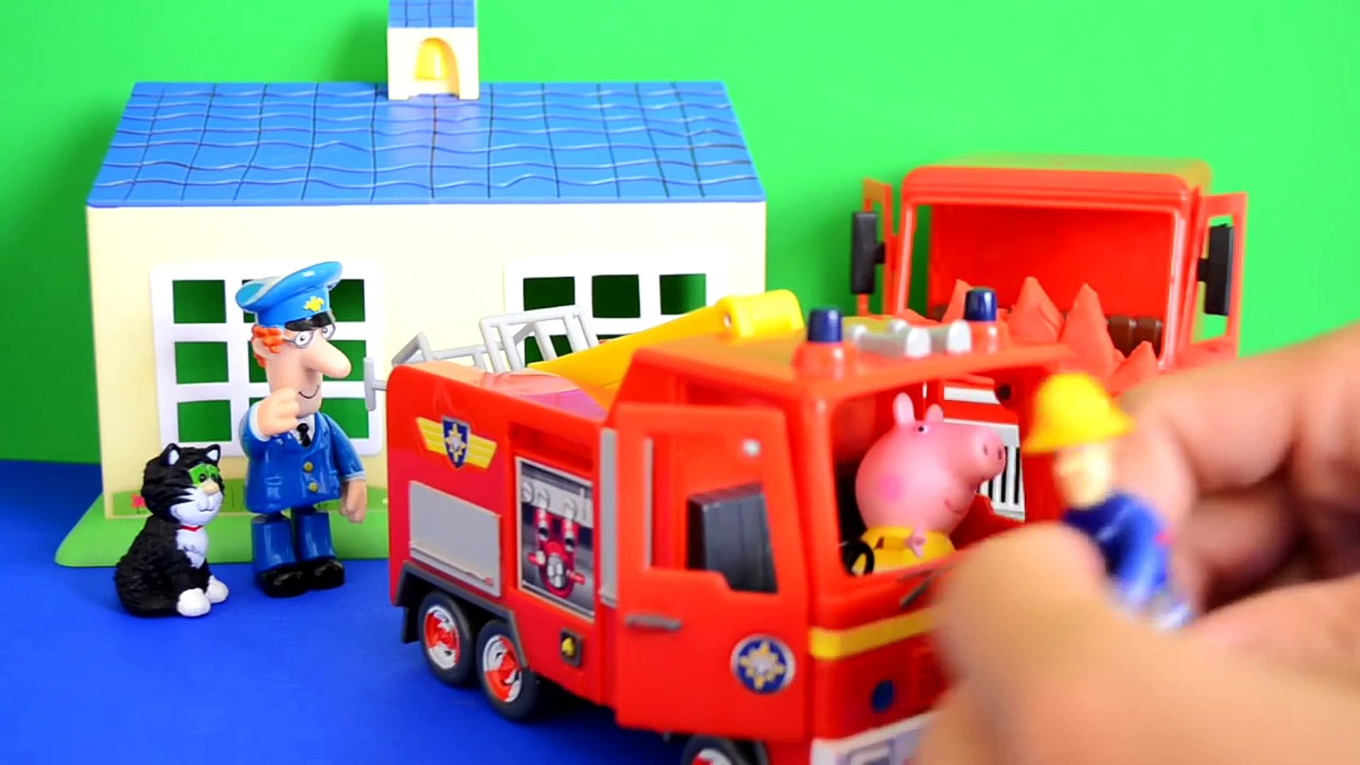 Fireman Sam Fireman Sam Episode Peppa Pig Play Doh Postman Pat Van Fire Fire Engine Story Wow Dailymotion Video