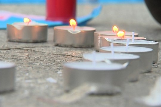 Concentración por la muerte de Alan, el menor transexual