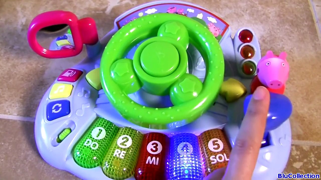 Drive Peppa Pig Car Piano Driver with Songs Lights n Sounds Juguete de Pocoyo Volante Mus