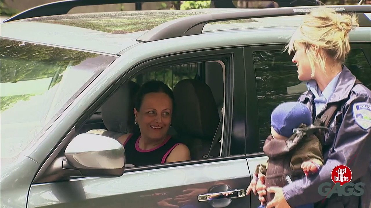 Cops Baby Barfing Prank