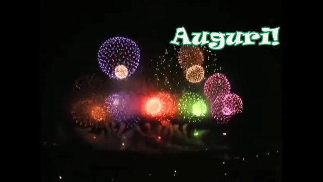 auguri con fuochi artificiali