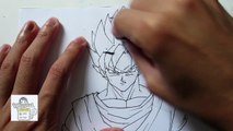How to draw Super Saiyan Goku