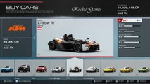 Forza 5 Car List - Koenigsegg, Lamborghini