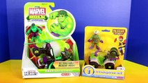 Playskool Heroes Marvel Hulk Helicopter & Imaginext Rocky Mountain ATV Solomon Grundy Resc