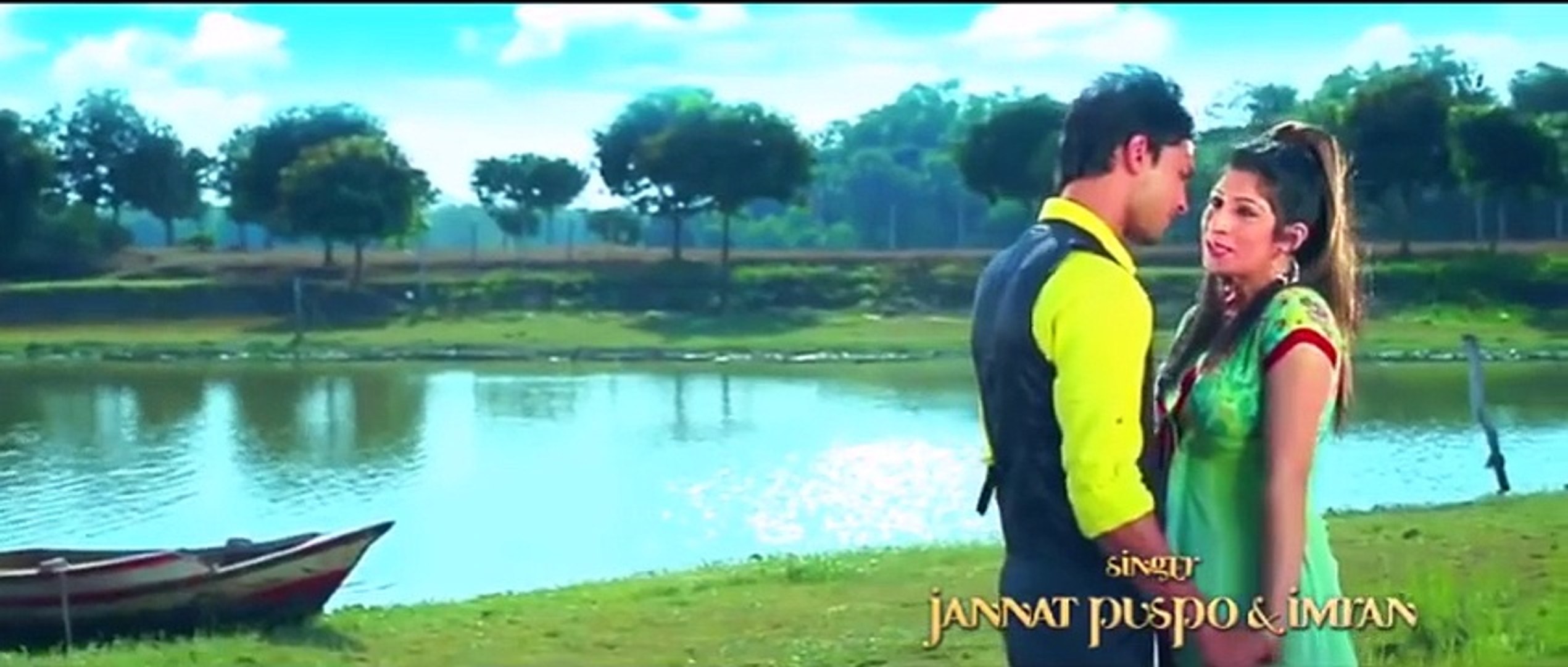 ⁣Imran and Jannat 2015 Bangla New  Romantic song  JODI MEGHE CHAD DHAKE