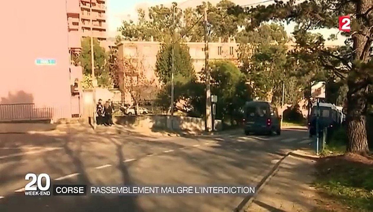 Ajaccio : les Corses bravent l'interdiction de manifester, et défilent à nouveau dans la rue