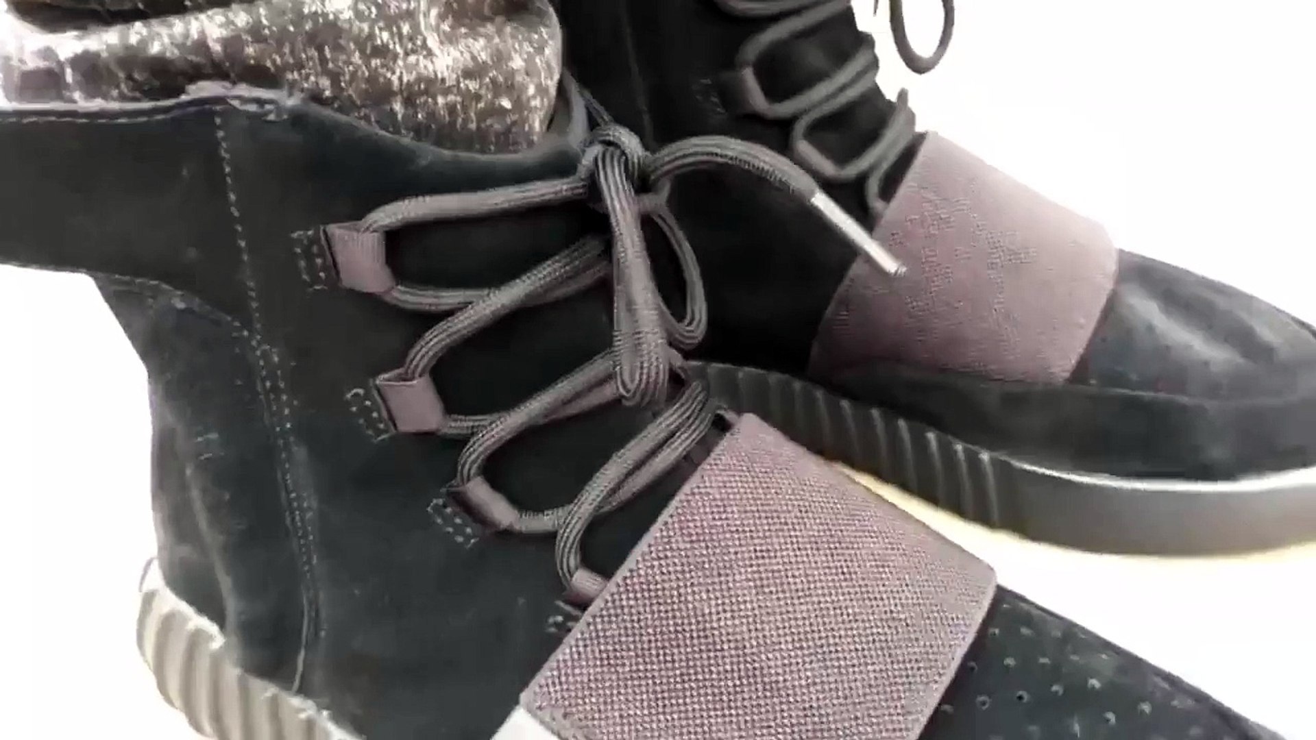 yeezy 750 black on feet