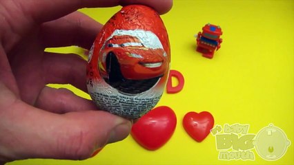 Disney Cars Surprise Egg Learn-A-Word! Spelling Valentines Day Words! Lesson 10