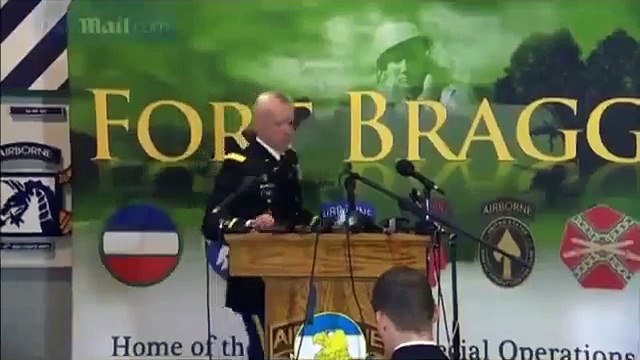 Bowe Bergdahl back in uniform in court at Fort Bragg and defers plea during an arraignment on charge