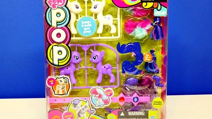 Play Doh My Little Pony POP Rarity & Princess Luna Toys Style Design Build MLP Bracelet