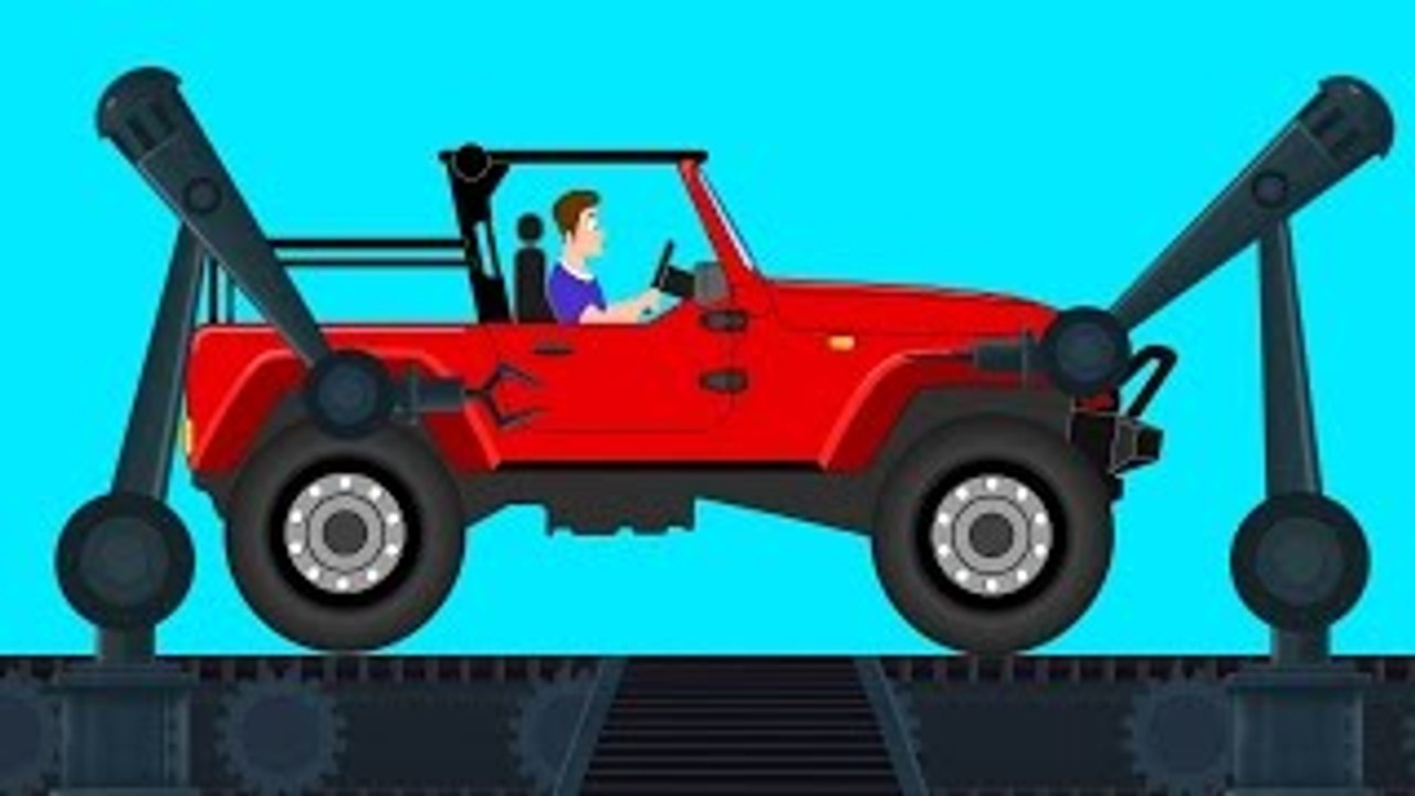 Car Garage | Jeep | Kids Cartoon Jeep