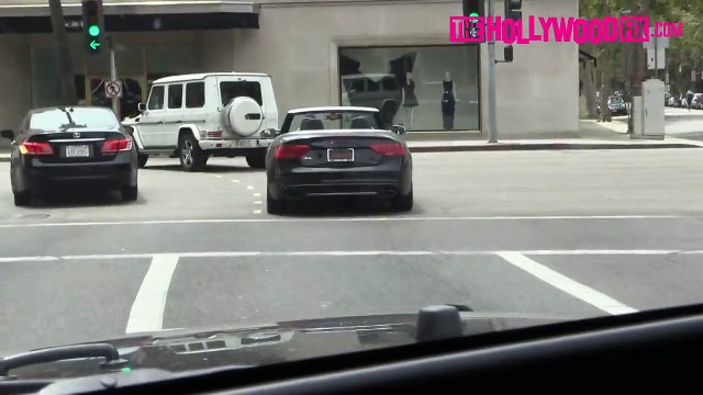 Jesse Williams Takes His Audi For A Cruise In Beverly Hills 7.23.15 TheHollywoodFix.com