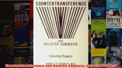 Countertransference and Related Subjects Selected Papers