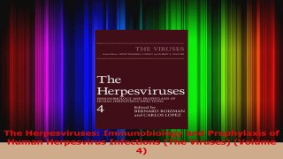 PDF Download  The Herpesviruses Immunobiology and Prophylaxis of Human Herpesvirus Infections The Read Full Ebook