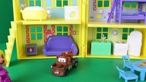 Peppa Pig Peek 'n Surprise Playhouse with George and Sofia the First with Disney Cars Mater