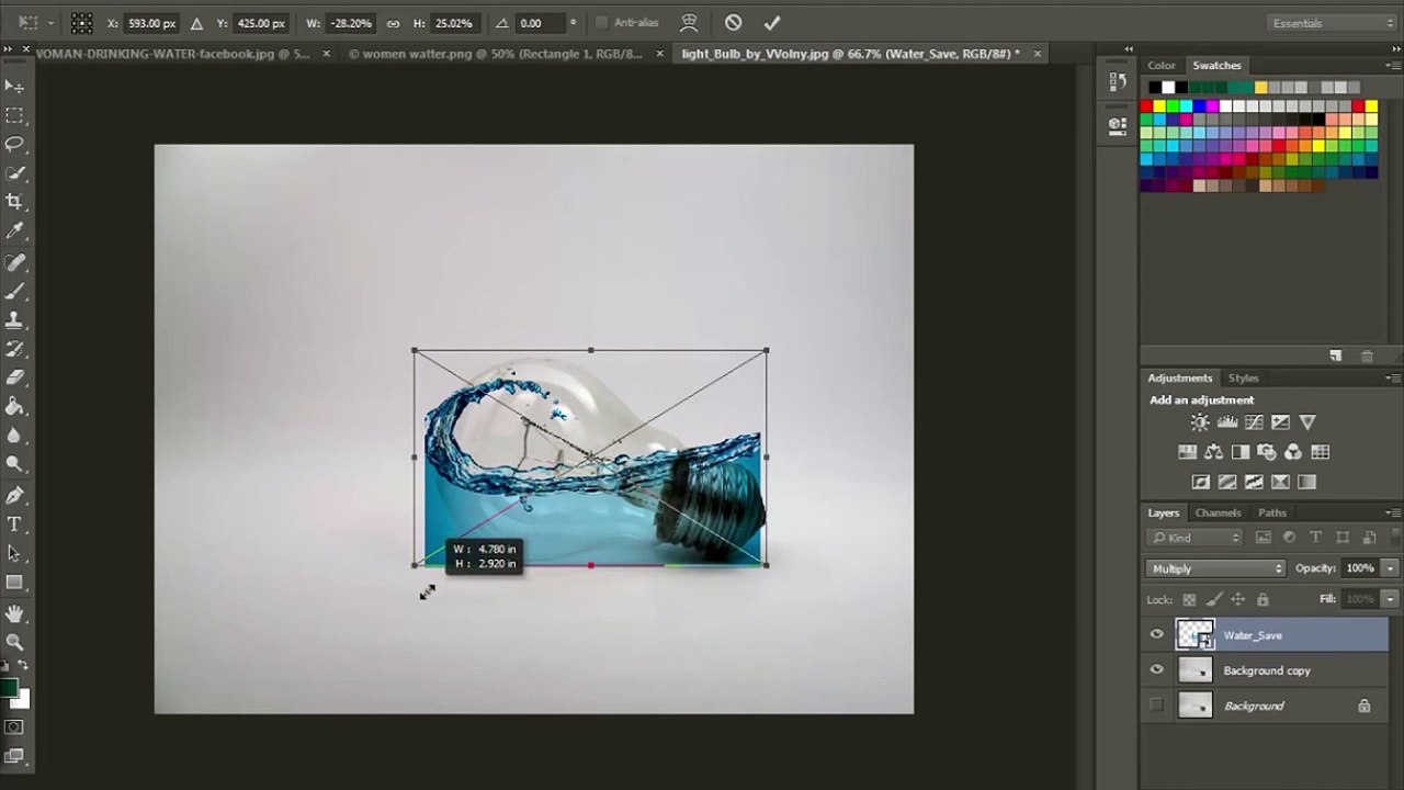 Photoshop Tutorial - Water Bulb (part 4)