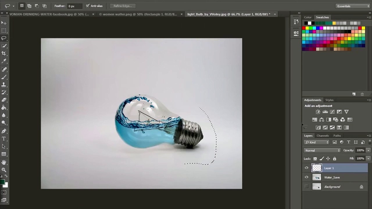 Photoshop Tutorial - Water Bulb (part 7)