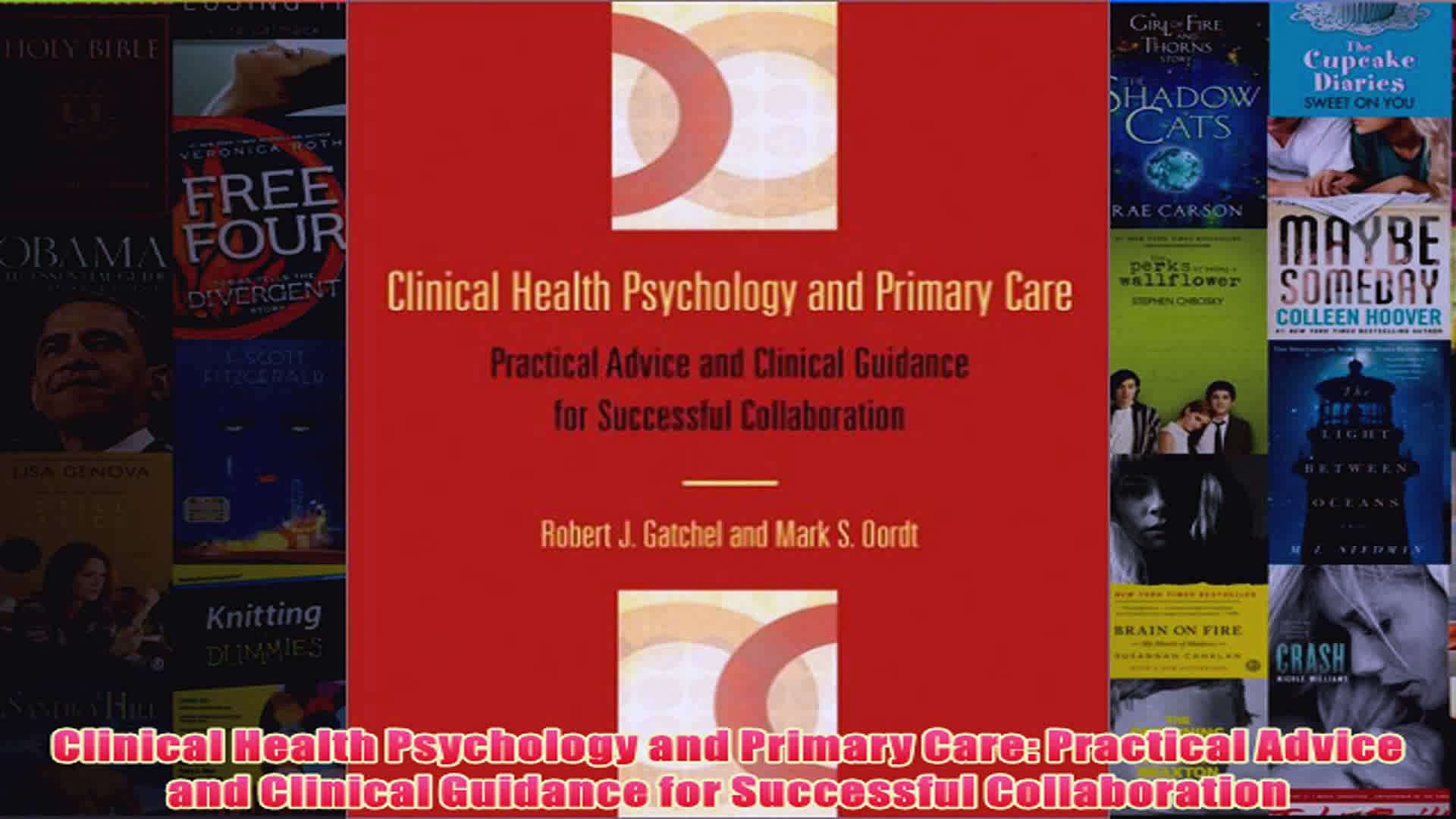 ⁣Clinical Health Psychology and Primary Care Practical Advice and Clinical Guidance for