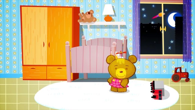 Развивающий мультик для малышей про медвежонка Бонни: Темно светло, день ночь