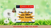 Read  Surviving an IRS Tax Audit Ebook Free