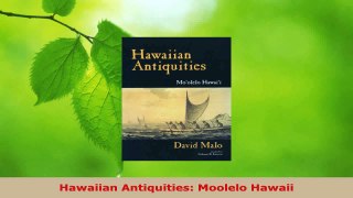 Read  Hawaiian Antiquities Moolelo Hawaii Ebook Free