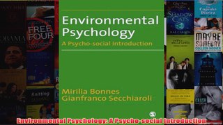 Environmental Psychology A Psychosocial Introduction