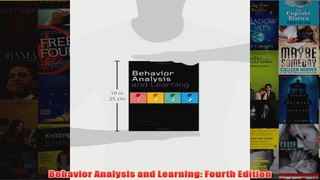 Behavior Analysis and Learning Fourth Edition
