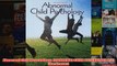 Abnormal Child Psychology   ABNORMAL CHILD PSYCHOLOGY 4E Hardcover