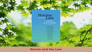 Read  Norms and the Law EBooks Online