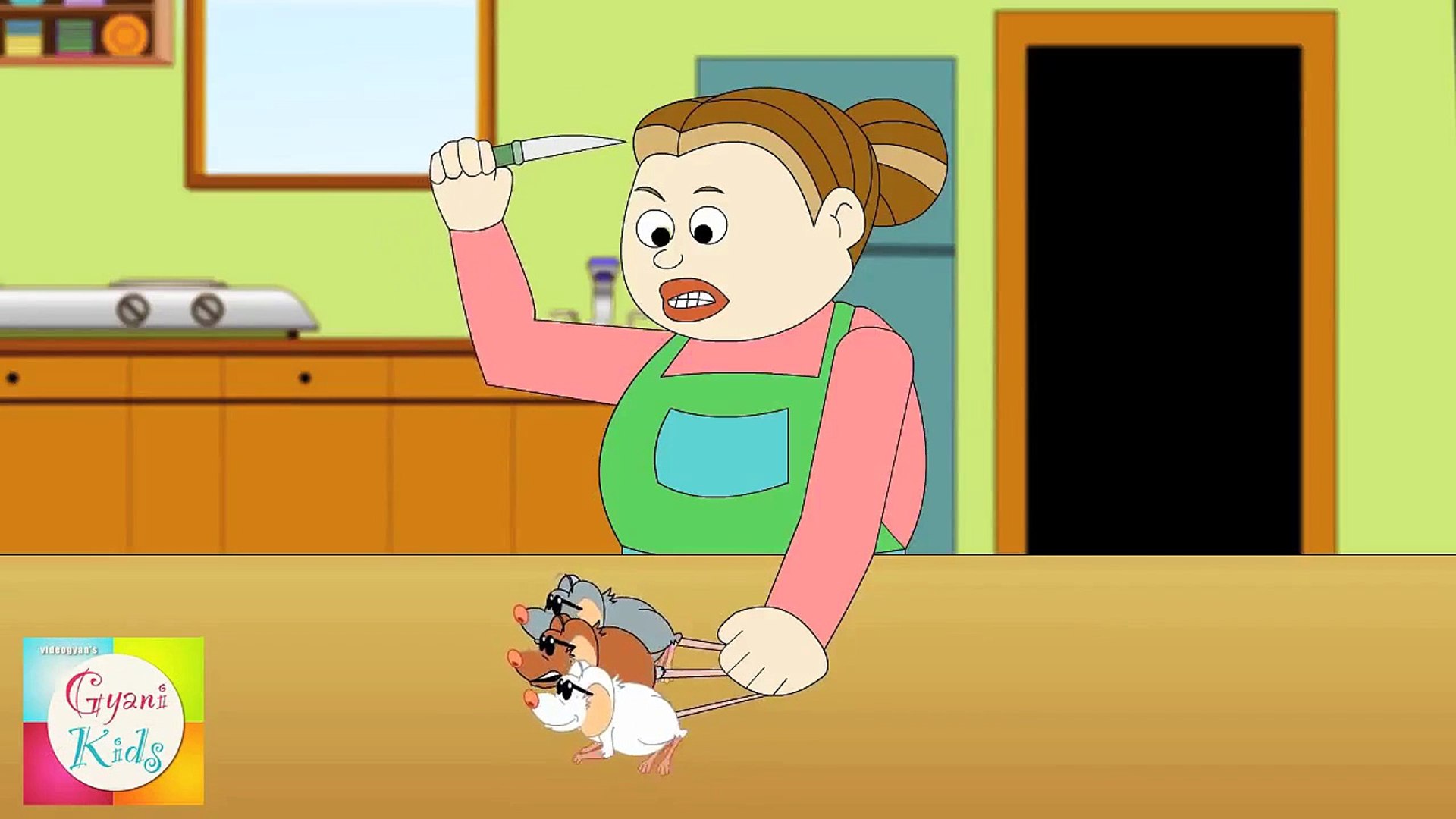Three Blind Mice Nursery Rhyme | Cartoon Animation Song For Children -  Dailymotion Video