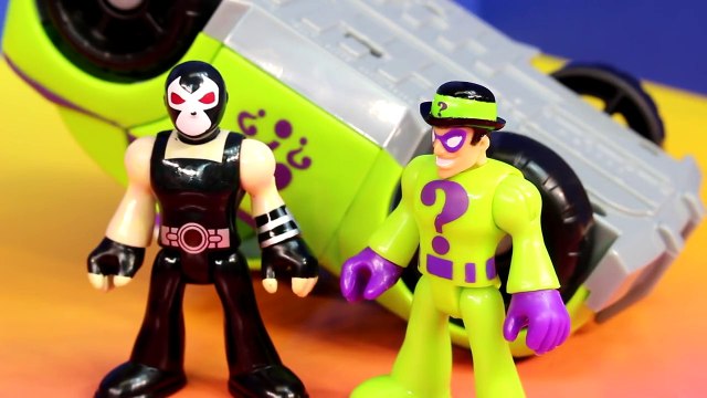 Marvel Super Hero Adventures Playskool Hulk War Machine Vs. Imaginext Bane Riddler Joker