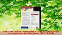 Lesen  SAPControlling  Customizing SAP CO erfolgreich anpassen und konfigurieren SAP PRESS Ebook Frei