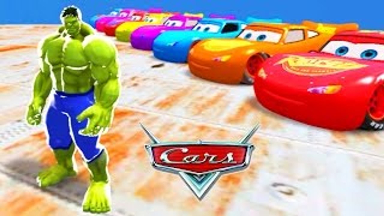 New SMASH Party w/ HULK and his Disney MCQUEEN Cars   Kids Songs