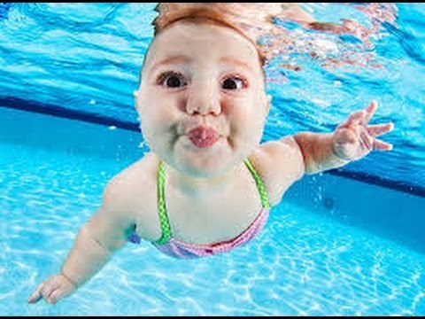Baby Swimming - Baby Underwater - Cute Baby by Funny Videos 2016