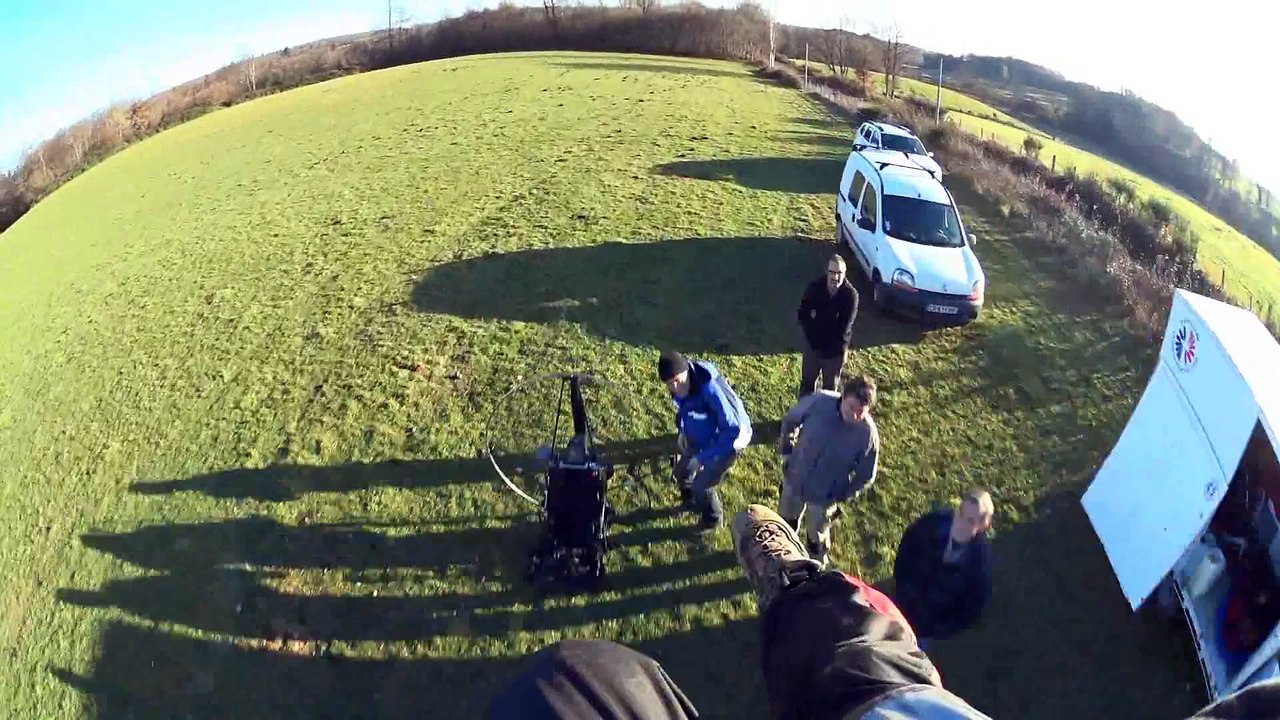 Plaisirs d'hiver ! Paramoteur en Limousin