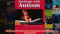 Students with Autism Characteristics and Instruction Programming