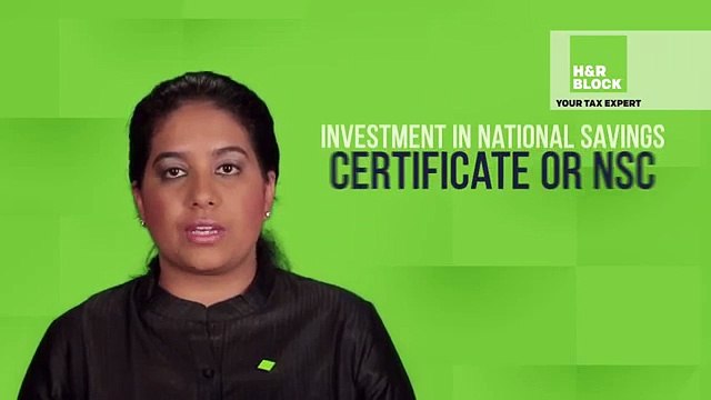 Tax deductions on National Savings Certificate (NSC) investments