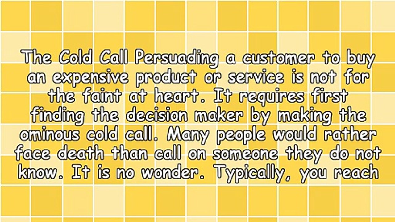 Opening the Door to Cold Calling