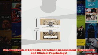The Handbook of Forensic Rorschach Assessment Personality and Clinical Psychology