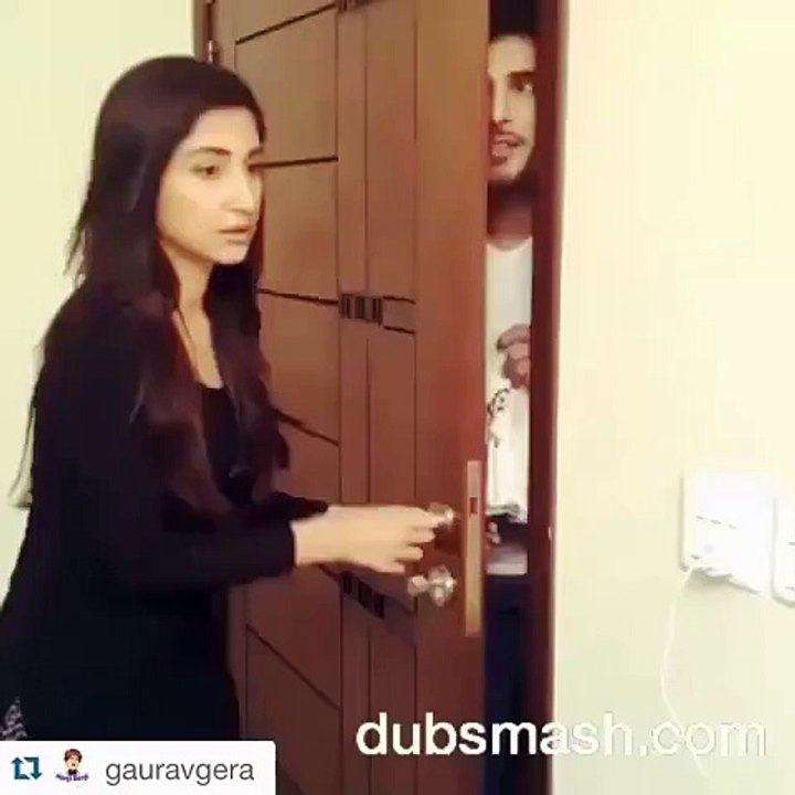Imran abbas-hira and yasir nawaz dubmash from set of tum kon piya