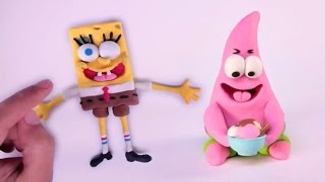 Spongebob Squarepants Clay + Play doh STOP MOTION video - Bob Esponja Animación