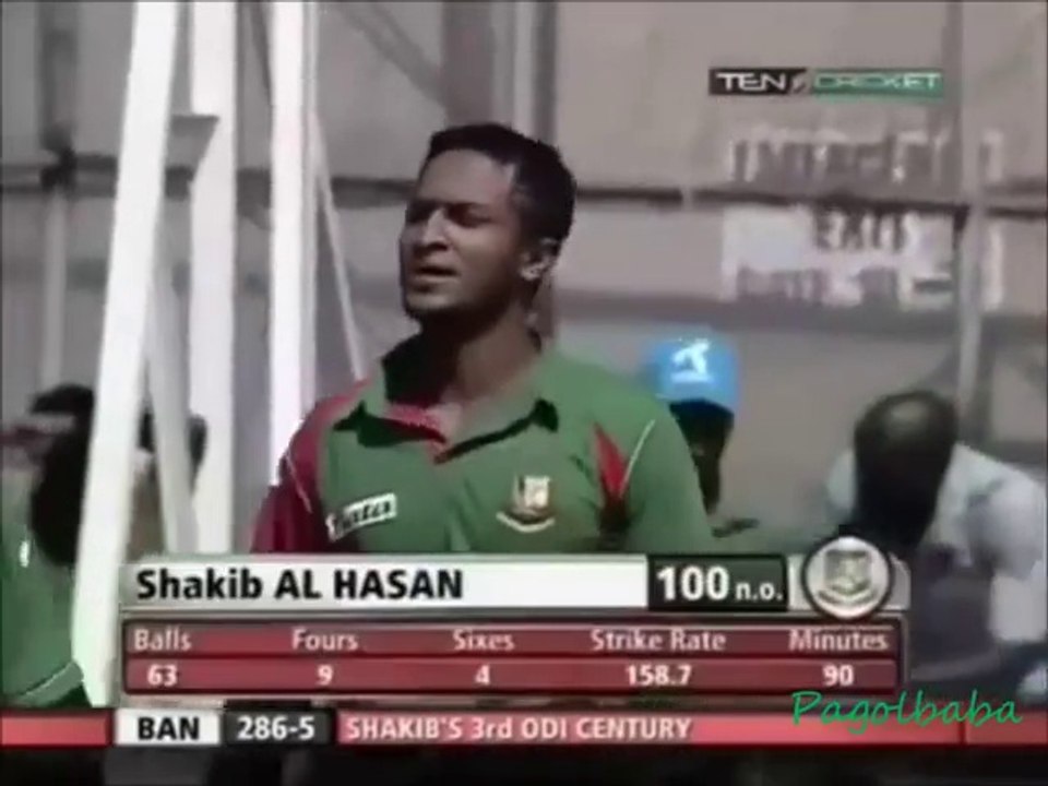 Fastest ODI hundred by a Bangladeshi; Shakib Al Hassan bd vs Zim from 63 deliveries