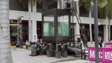 Holoscenes. Performance Art Installation by Lars Jan in Miami