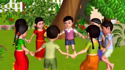 Ringa Ringa Roses   3D Animation English Nursery Rhyme Songs for Children