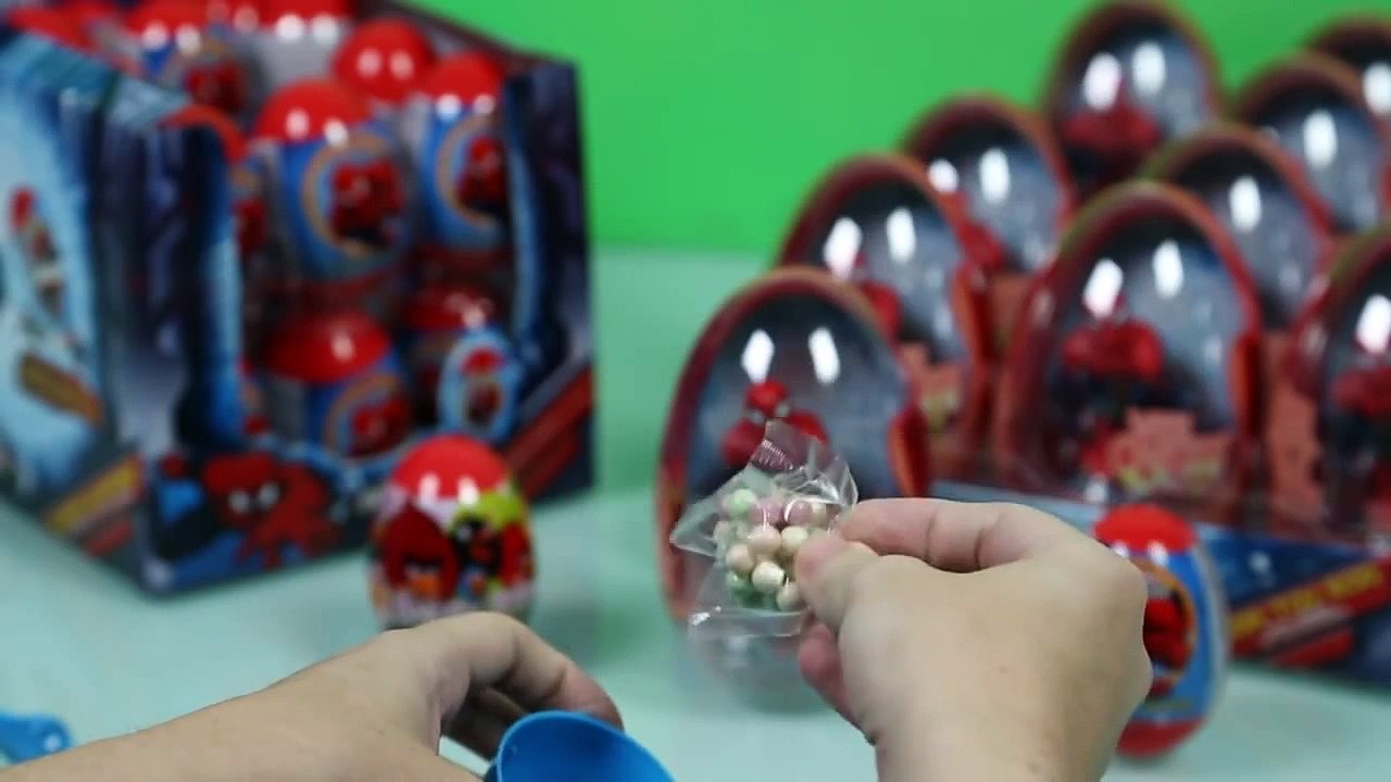 surprise eggs angry birds, blue angry bird, spiderman collector, marvell Spider-Man and disney toys!