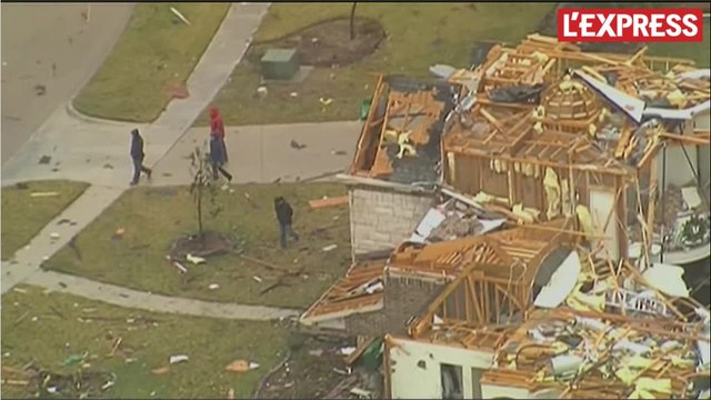 Scènes de dévastation après le passage de tornades au Texas
