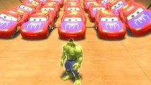 Disney Kids Rhymes Pixar Cars Spiderman Lightning McQueen! HULK SMASH PARTY CARS